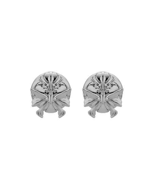 Angelic compact silver earring